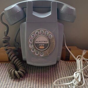 Vintage Electro Vox Rotary Phone in Gray